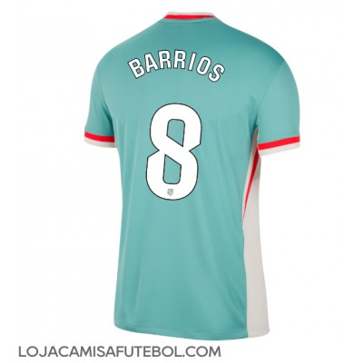 Camisa de Futebol Atletico Madrid Pablo Barrios #8 Equipamento Secundário 2024-25 Manga Curta Camisa de Futebol Atletico Madrid Pablo Barrios #8 Equipamento Secundário 2024-25 Manga Curta